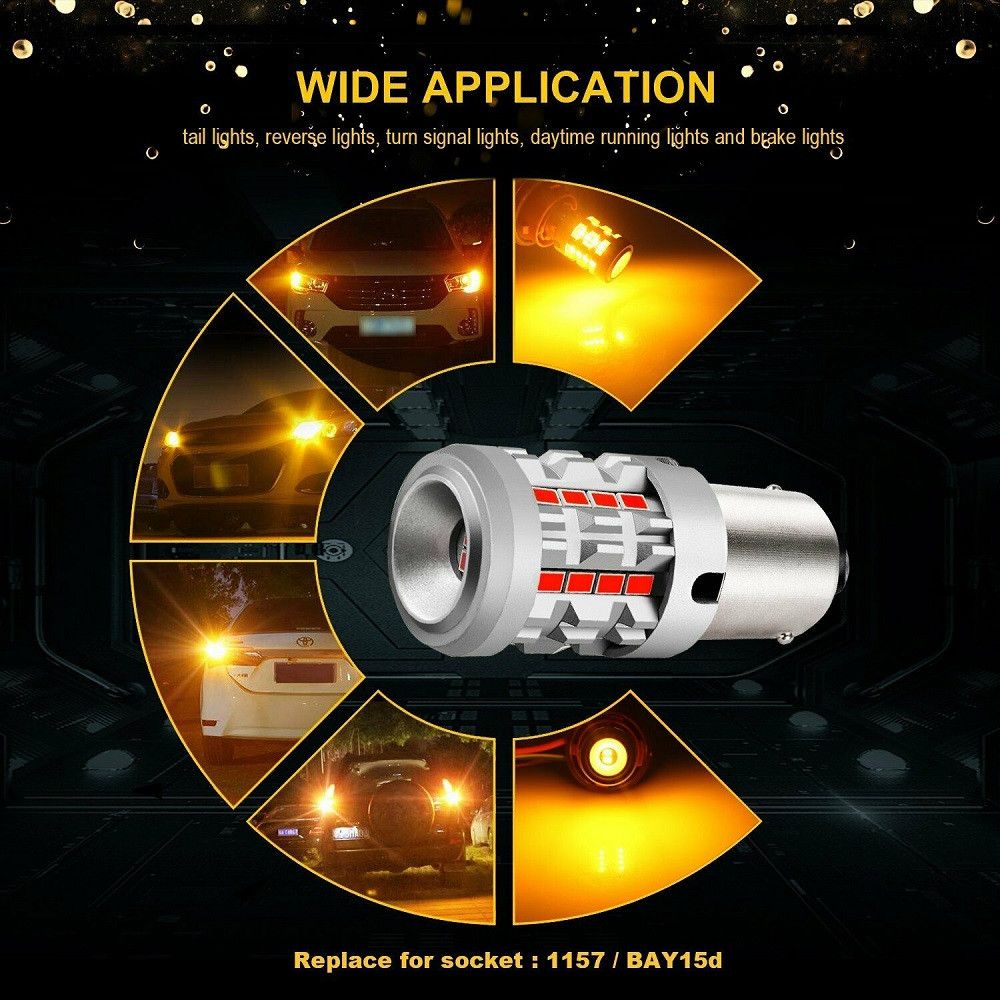 products/535/1156 p21w sijalica migavca.jpg - LED SIJALICE P21W BA15S 1156 - 26*3020smd narandzasta - Xenon Svetla Beograd